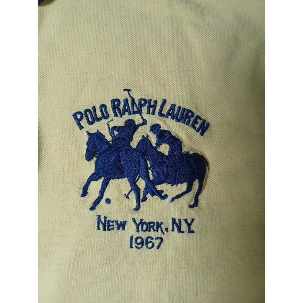 Polo Ralph Lauren Men's Custon Fit Short Sleeve Striped Rugby Style Size XXL - Picture 2 of 6